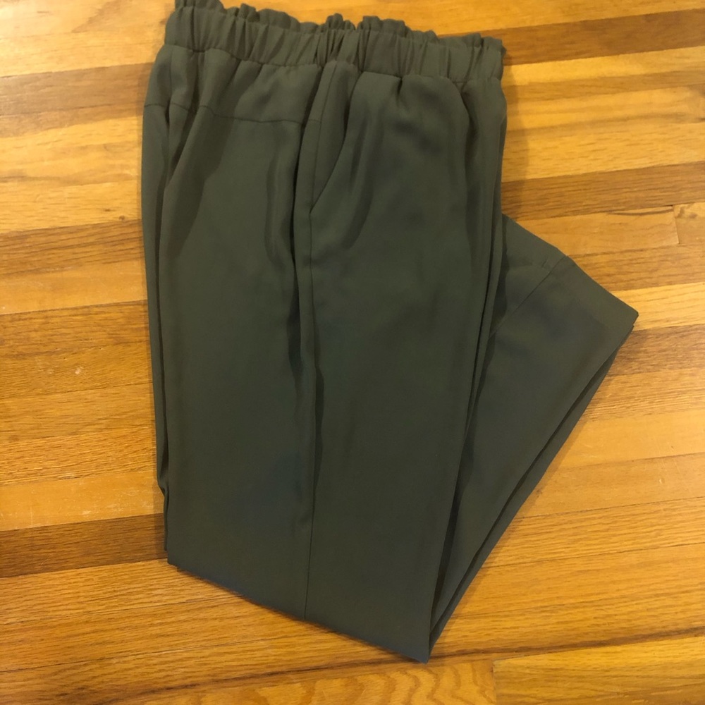 Army green trouser pants